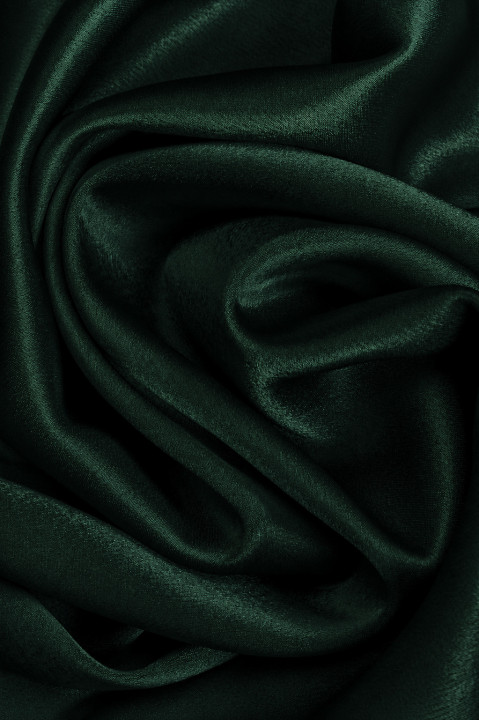 Satin réversible vert bouteille