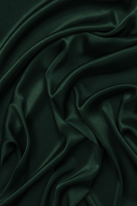 Satin réversible vert bouteille