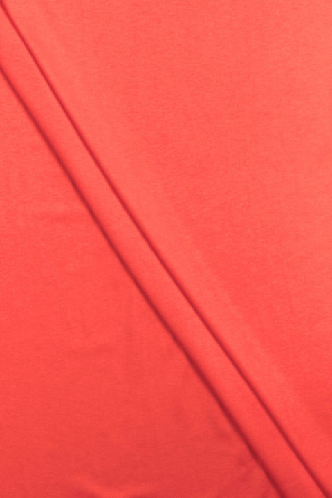 Coral viscose knit REMNANT 100cm