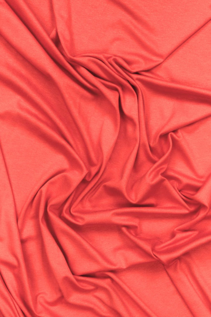 Tricot din viscoză coral KUPON 100cm