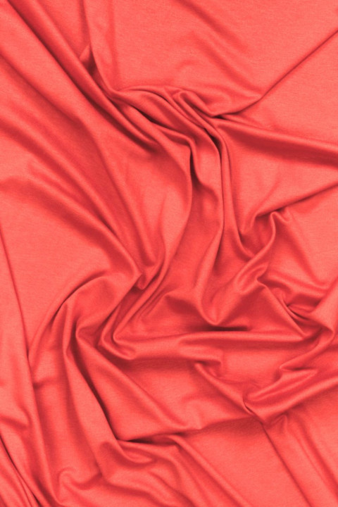Tricot din viscoză coral KUPON 100cm