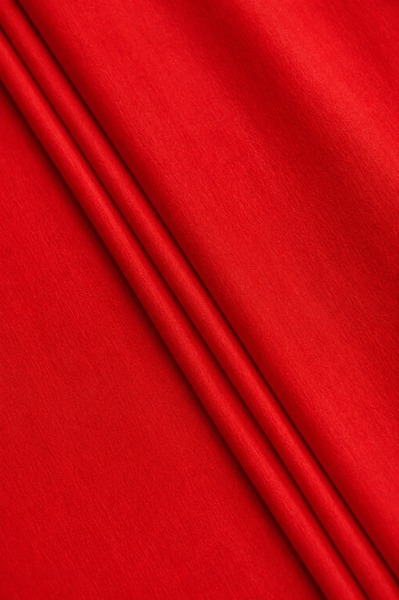 Maille viscose rouge