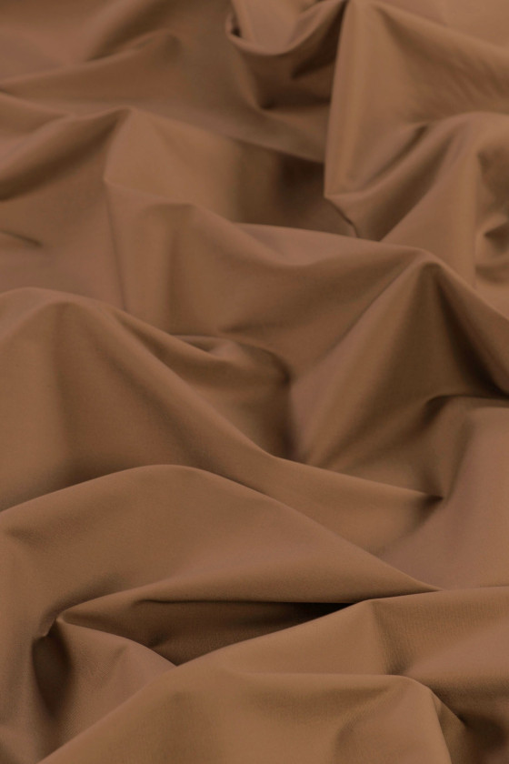 Cotone per camicie marrone chiaro