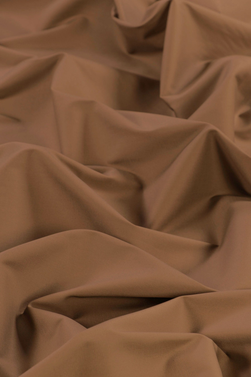 Cotone per camicie marrone chiaro