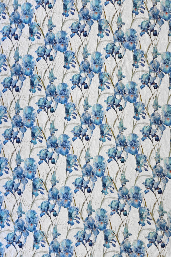 Cotone richelieu con iris