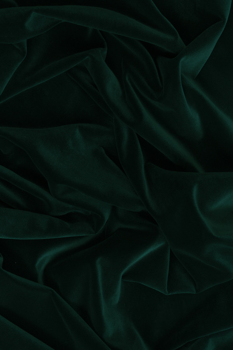Velours (velours) coton vert bouteille