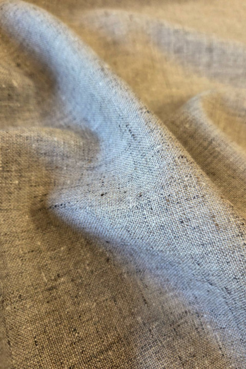 Viskóza s lnem béžový melír