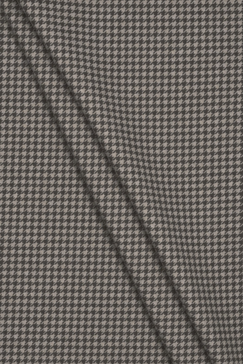 Gray-brown suit wool with small houndstooth