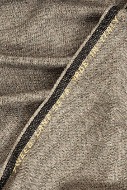 Vilnonė kostiuminė tweed smėlio spalvos