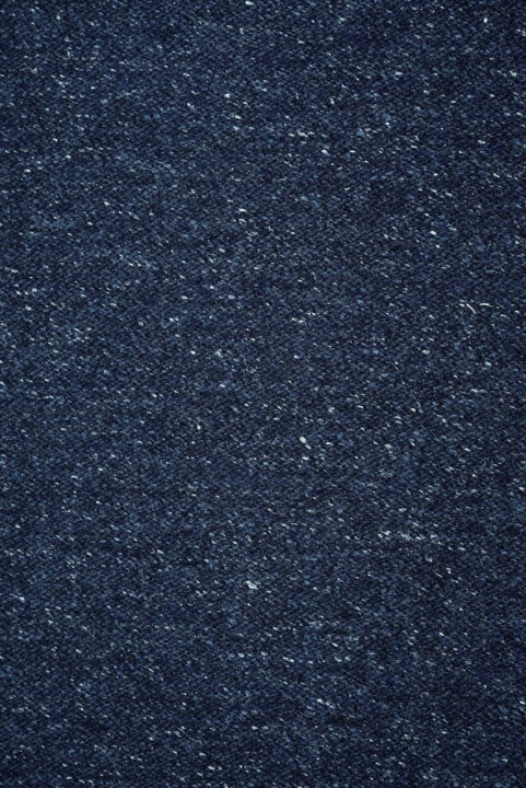 Wełna kostiumowa tweed granatowy
