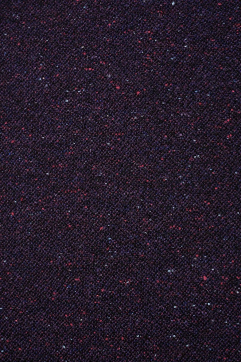 Wełna kostiumowa el. tweed fioletowy