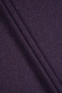 Wełna kostiumowa el. tweed fioletowy