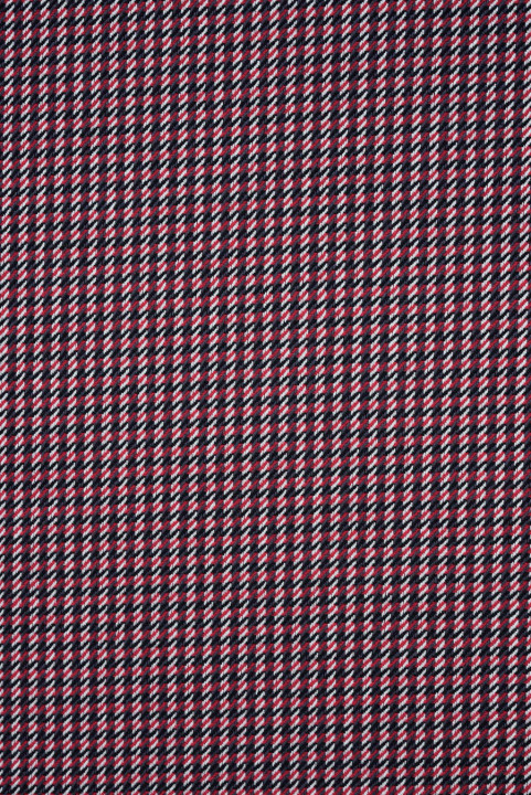 Wool with small houndstooth red
