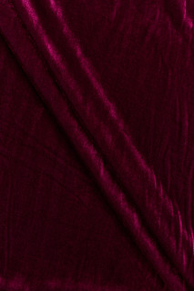 Velour con seta color bordeaux-vino KUPONI