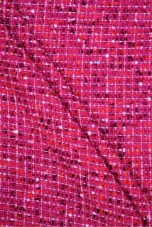 Stof in Chanel-stijl donkerroze