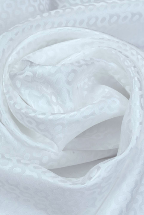 Mătase jacquard crem
