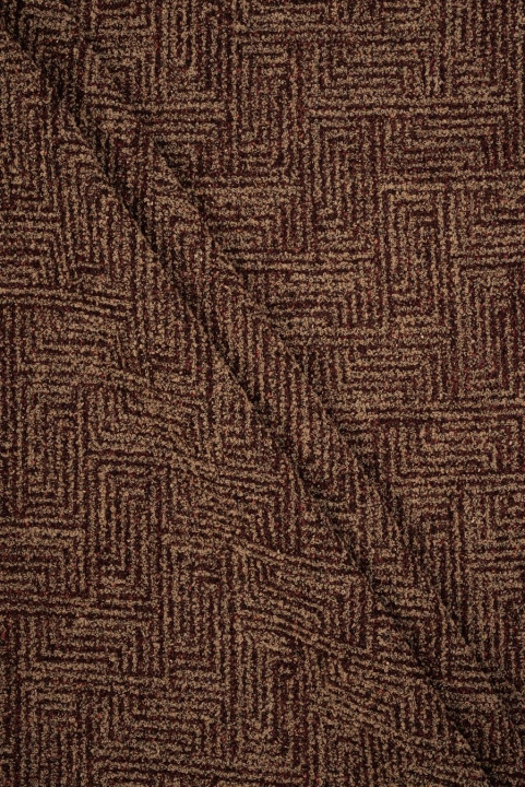 Bouclé wool in zigzags