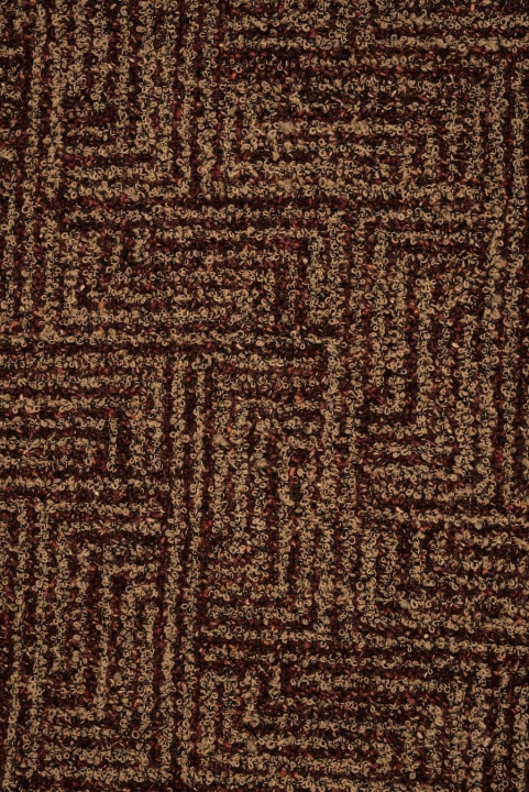Bouclé wool in zigzags