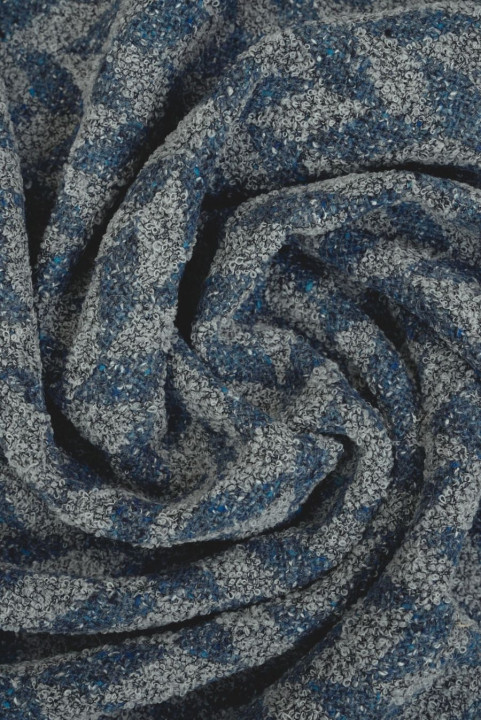 Laine bouclé chevrons