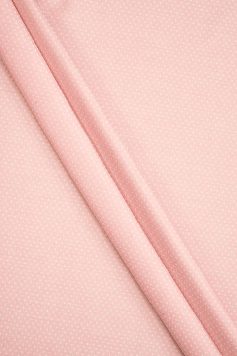 Cotone rosa a pois