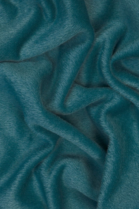 Alpaca per cappotti con lana color mare