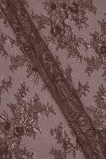 Dentelle française marron