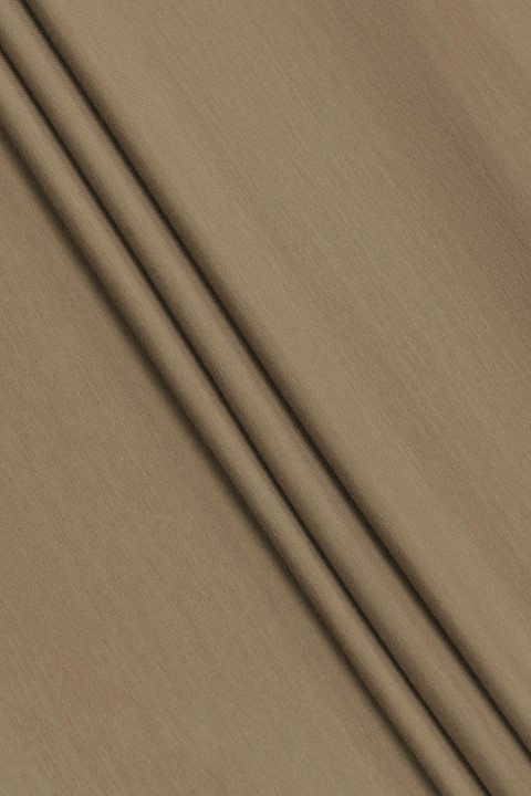 Viscose tricot grijsbeige KUPON 90cm