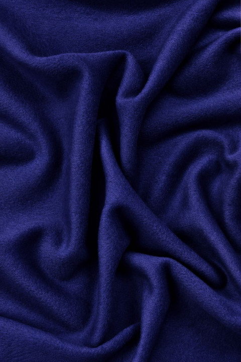 Cappotto in cashmere con lana colore zaffiro scuro