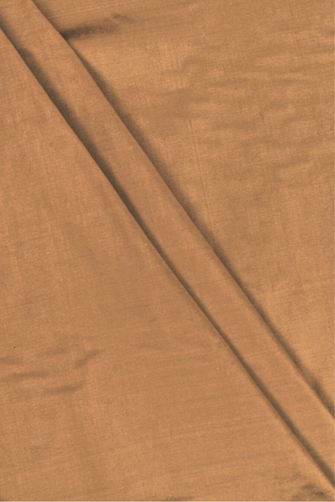 Shantung di seta tafettato bicolore beige e marrone
