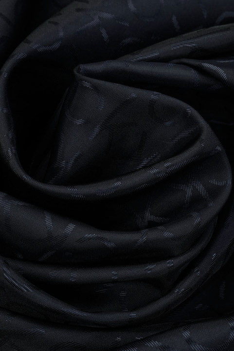 Doublure signée bicolore : bleu marine et noir