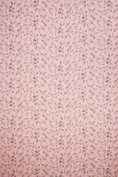 Seidensatin rosa Blumenwiese
