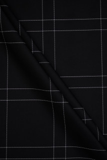 Trenchcotton schwarz kariert