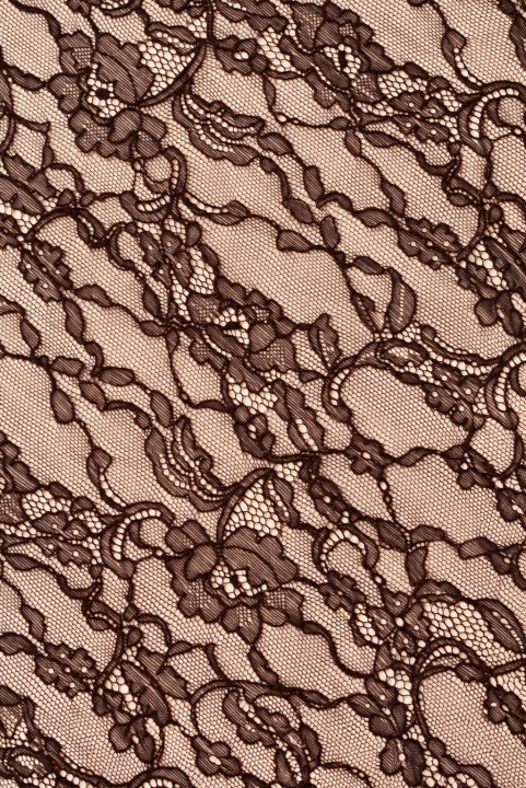 Elastische Spitze in Braun