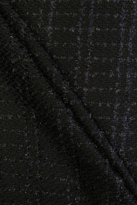 Tīkla/Chanel stila audums melns