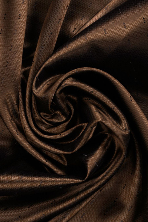 Fodera jacquard marrone a zigzag