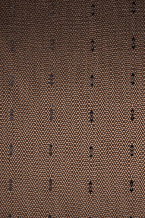 Fodera jacquard marrone a zigzag