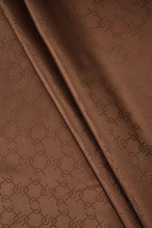 Voering jacquard lichtbruin