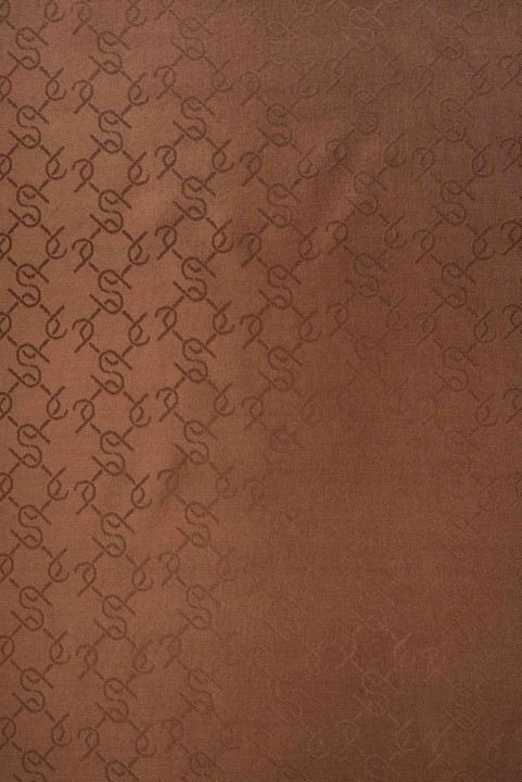 Foring i jacquard, lys brun