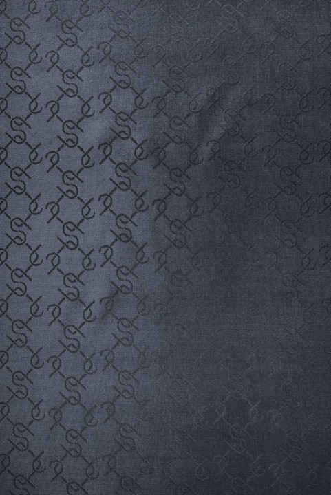 Doublure jacquard bleu marine foncé bicolore
