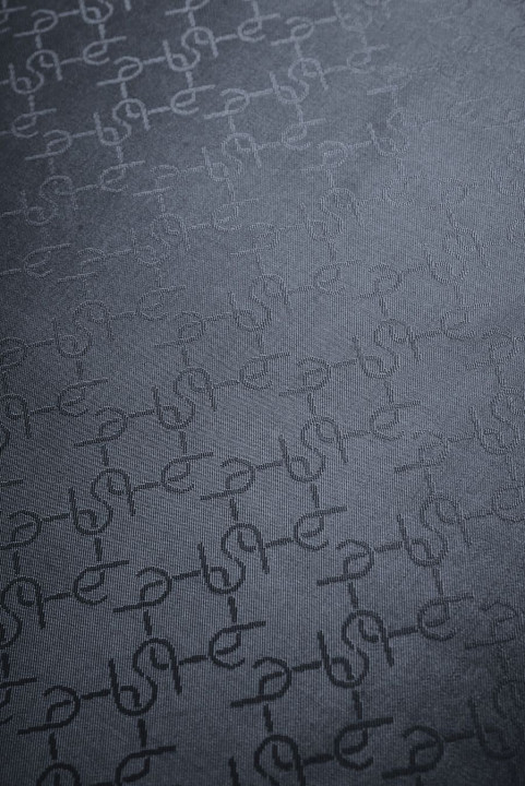 Căptușeală jacquard bleumarin în două nuanțe