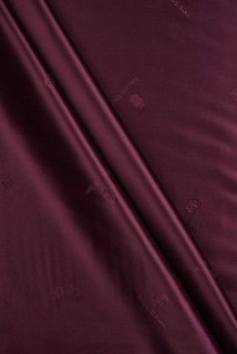 Doublure siglée bordeaux-vin