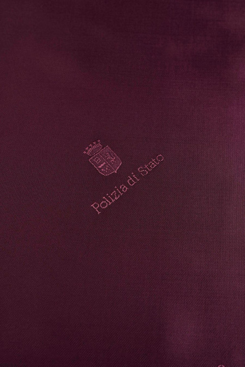 Doublure siglée bordeaux-vin