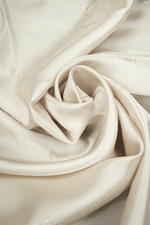 Forro jacquard beige claro
