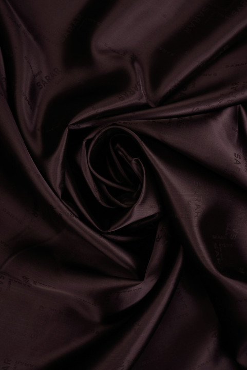 Doublure signée aubergine