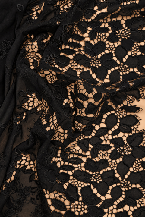 Cotton Richelieu floral black