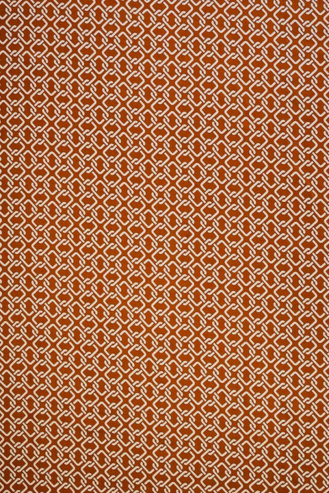 Viscosa ruggine con motivo geometrico