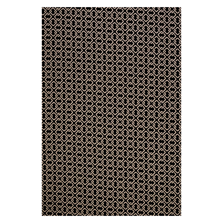 Viskoos mustal taustal geomeetrilise mustriga