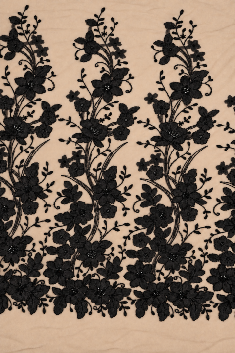 Exclusieve 3D bloemen zwart