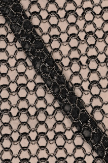 Tul exclusivo geometría negra