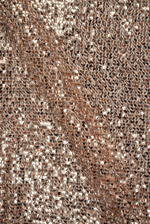 Lentejuelas elásticas beige empolvado
